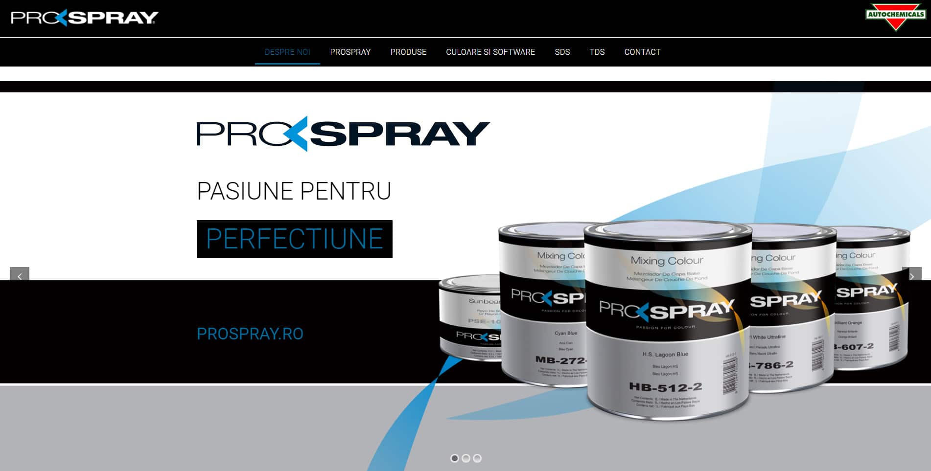 Portofoliu 17 portofoliu web design, Creare site vopsitorie auto